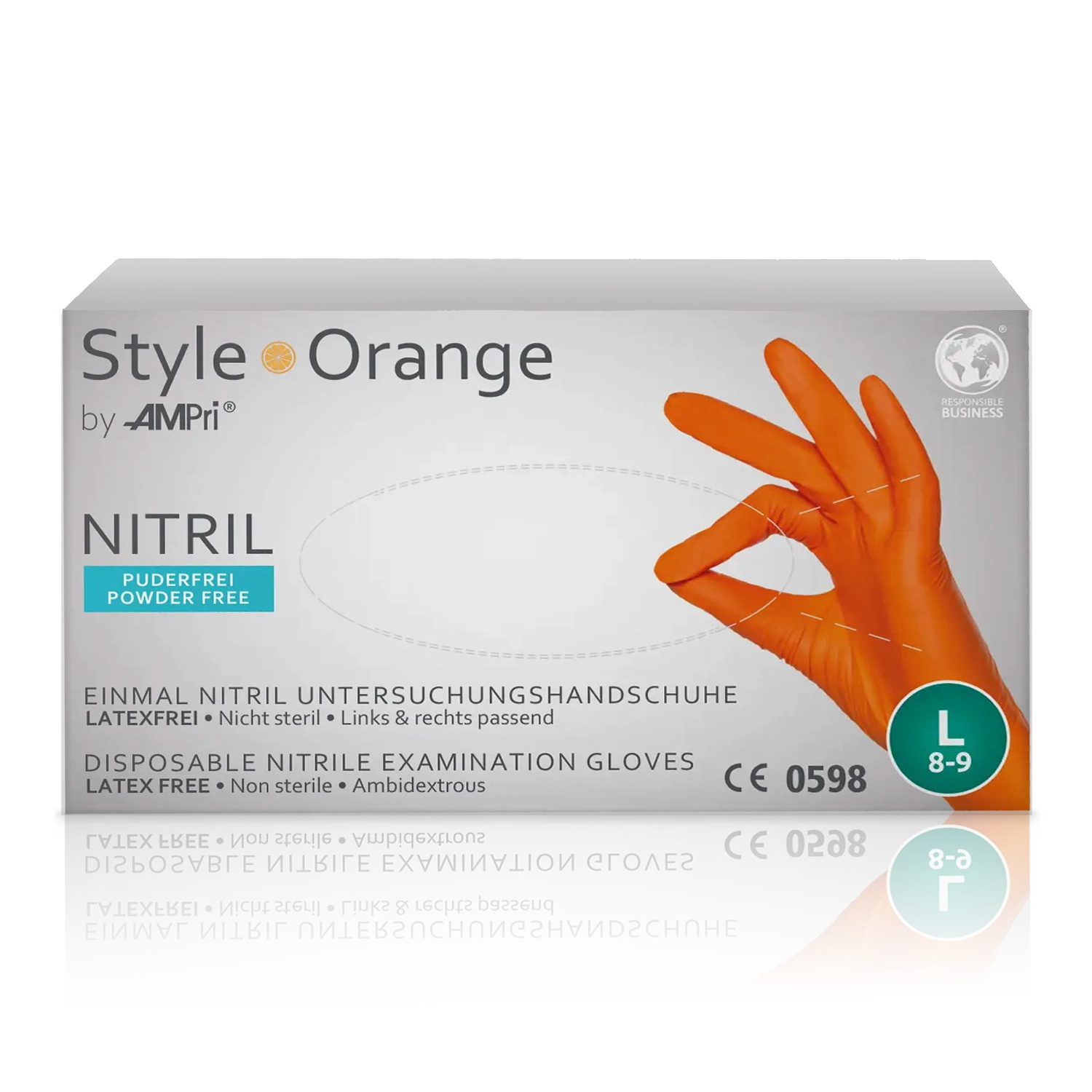 nitril style orange | Nitrilhandschuh | Handschuhbox